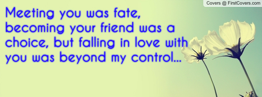 Meeting You Was Fate Quotes. QuotesGram