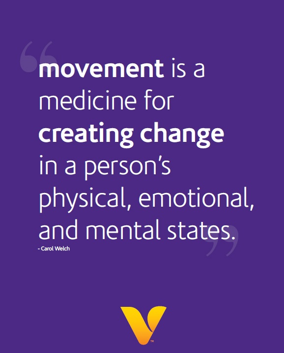 Inspirational quote about movement