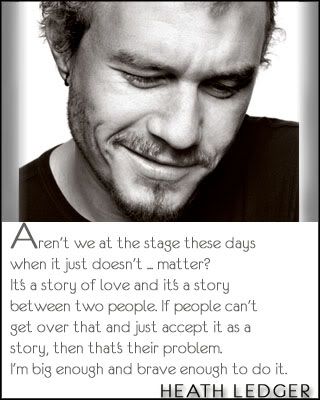 Heath Ledger Inspirational Quotes. QuotesGram