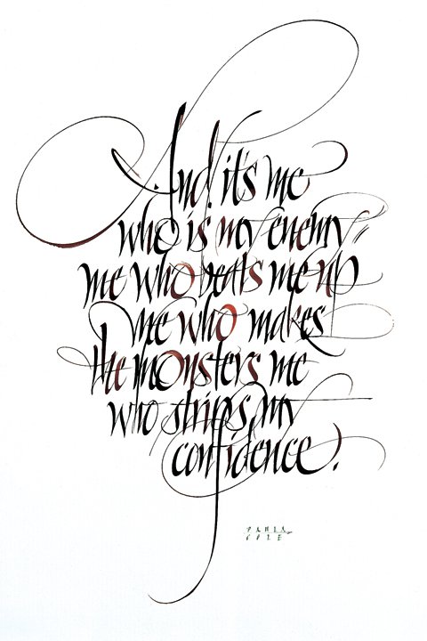 Quotes Written In Calligraphy. QuotesGram