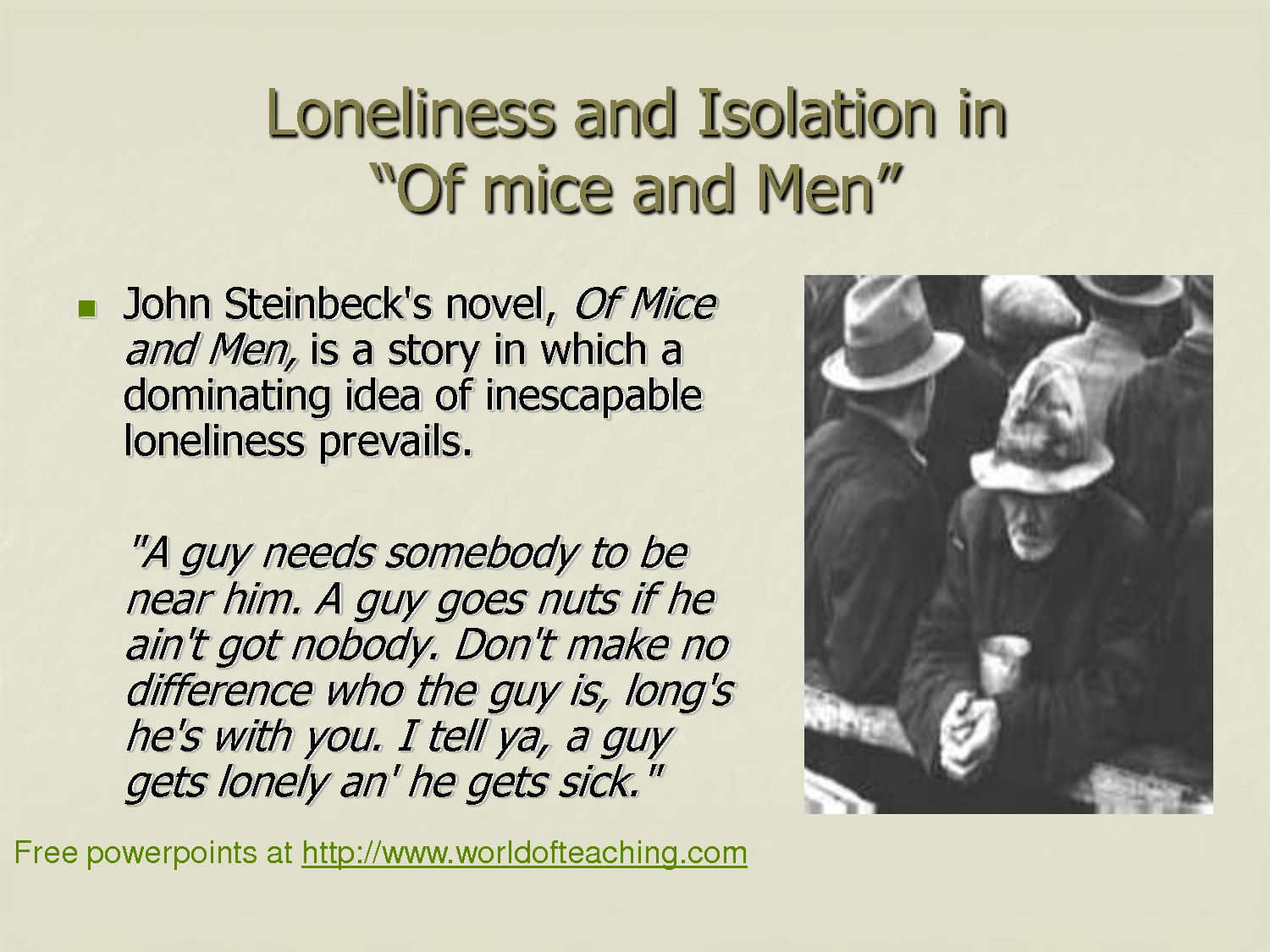 Friendship In Of Mice And Men