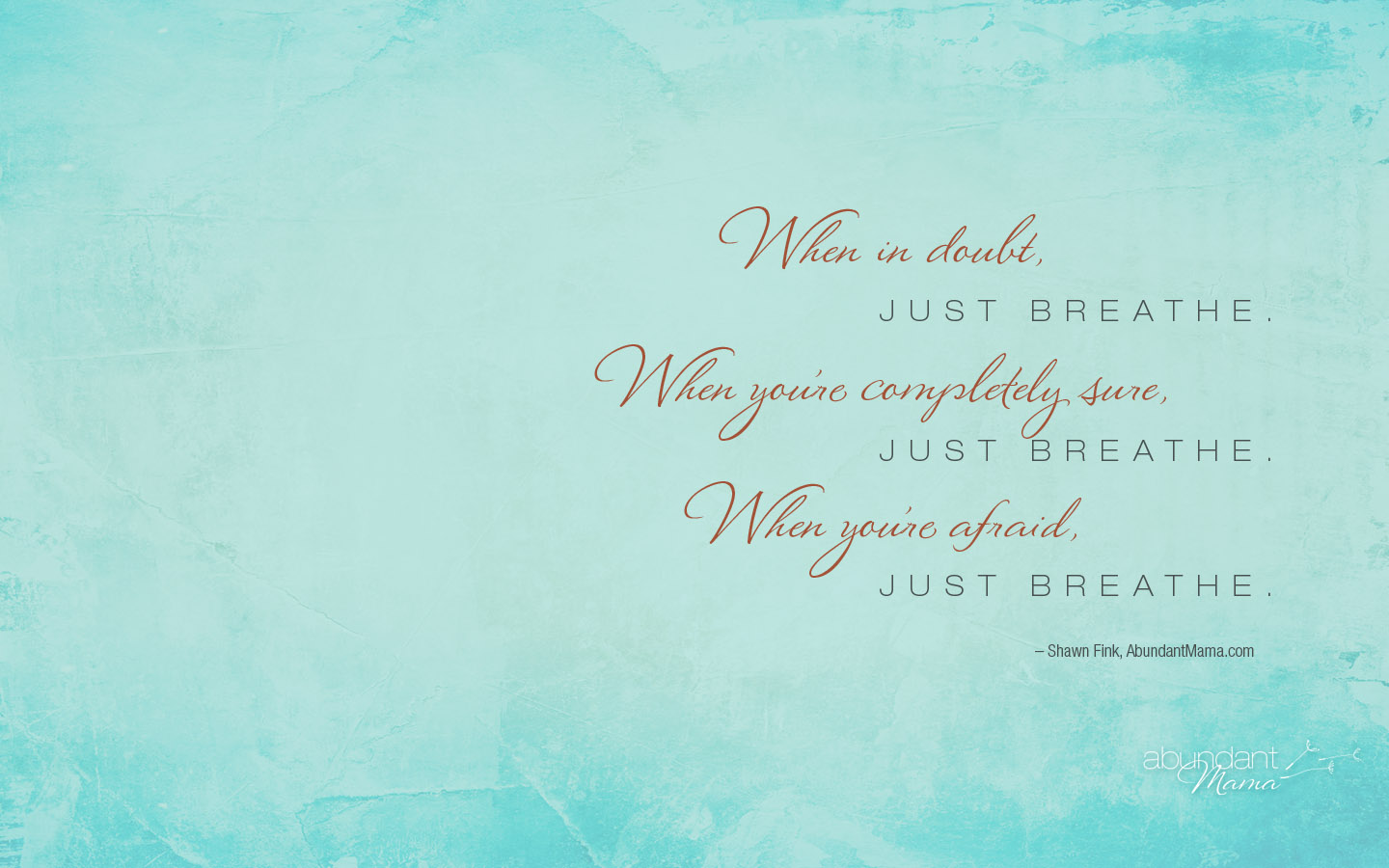 Wall Art Print  Just breathe  Europosters