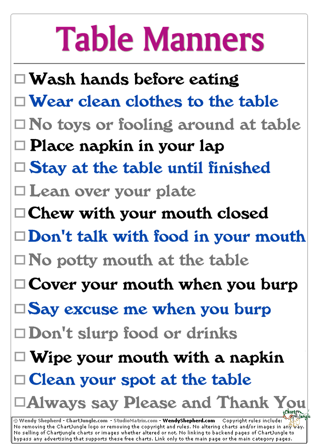 quotes about etiquette table quotesgram