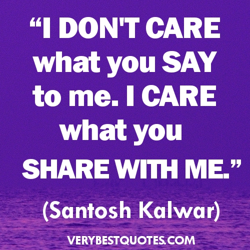 I Care About You Quotes. QuotesGram