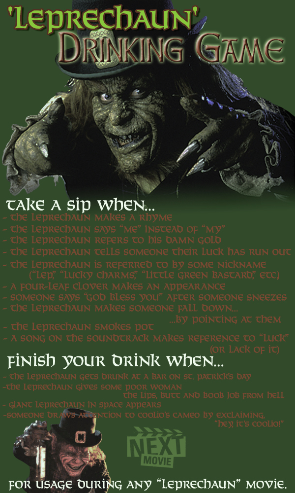 Scary movie 2 drinking game