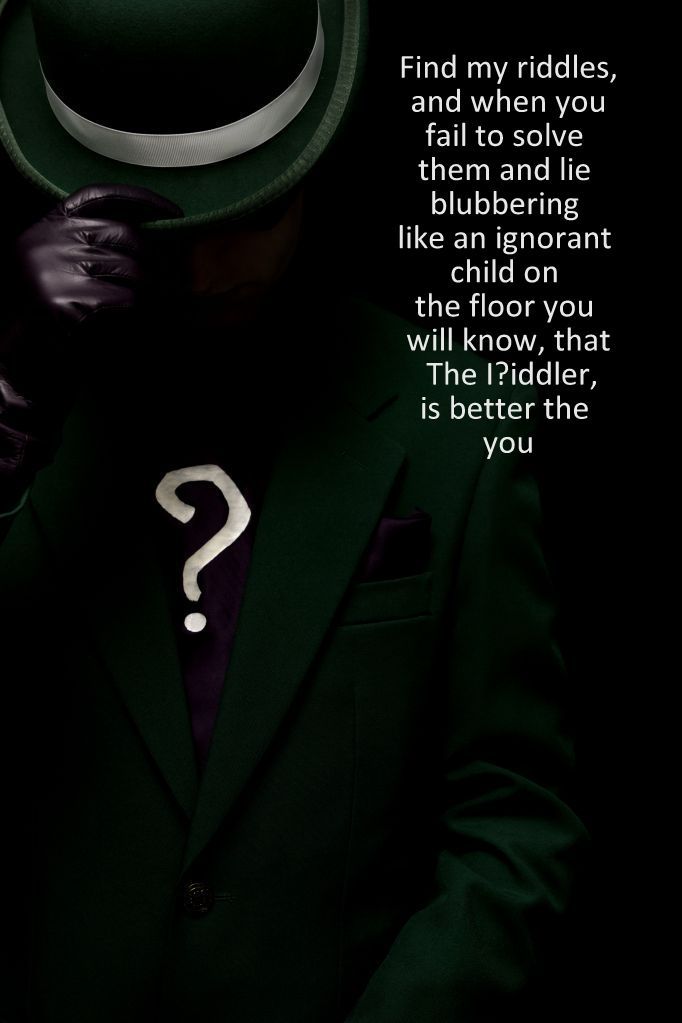 battman and the riddler quote battman and the riddler quote