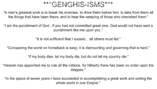 Genghis Khan Famous Quotes. QuotesGram