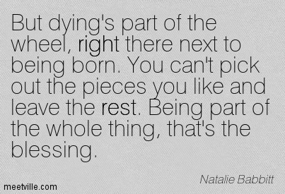 They’re just like you and me. They are forever, but they’re not really living.