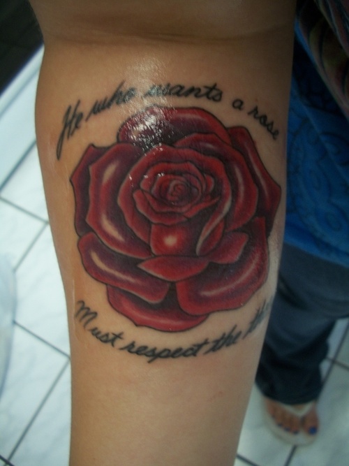 Rose Tattoos With Quotes. QuotesGram