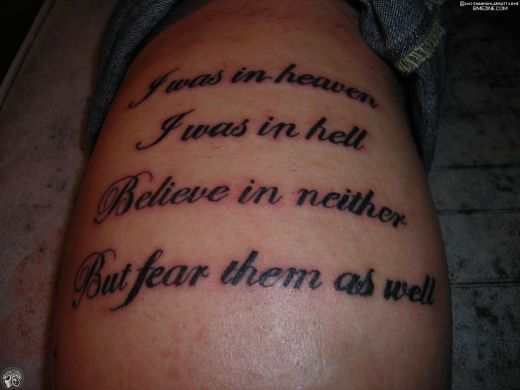 Meaningful Tattoo Quotes And Sayings QuotesGram