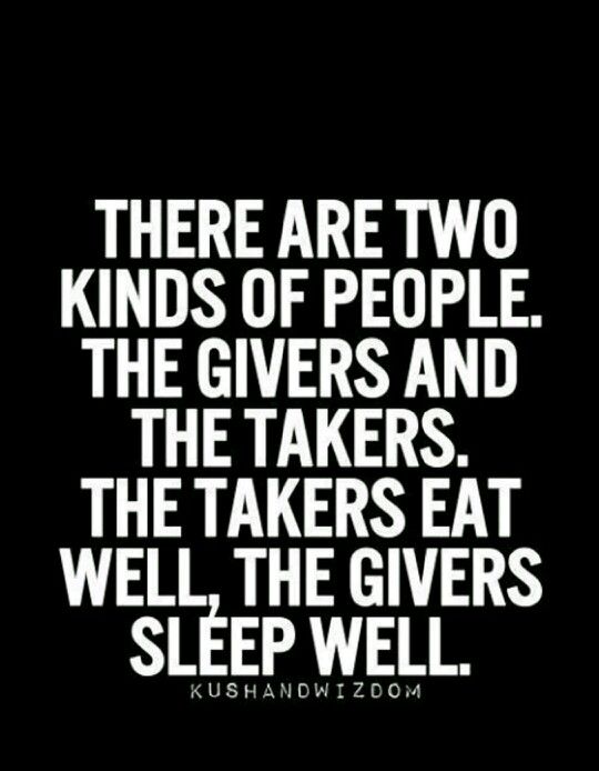 givers and takers in life quotes