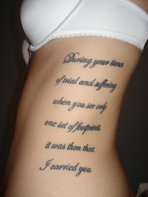 Footprints Tattoo Quotes And Sayings Quotesgram