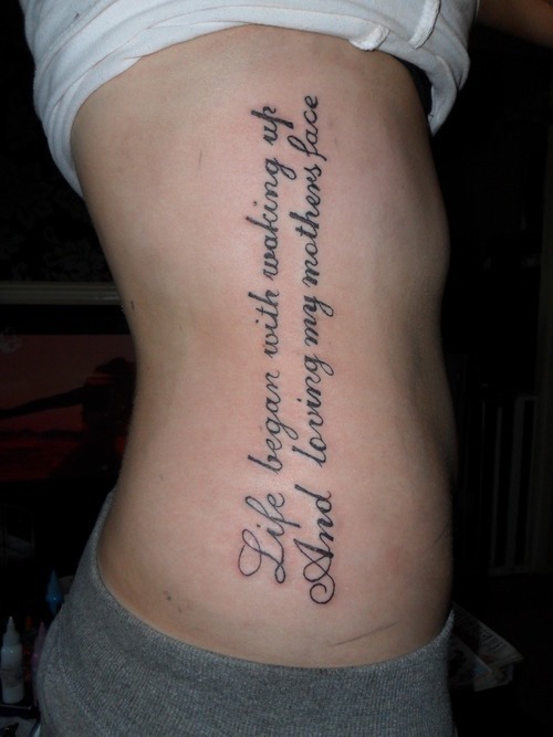 Bad Boy Ink - Harry Potter quote rib tattoo | Facebook