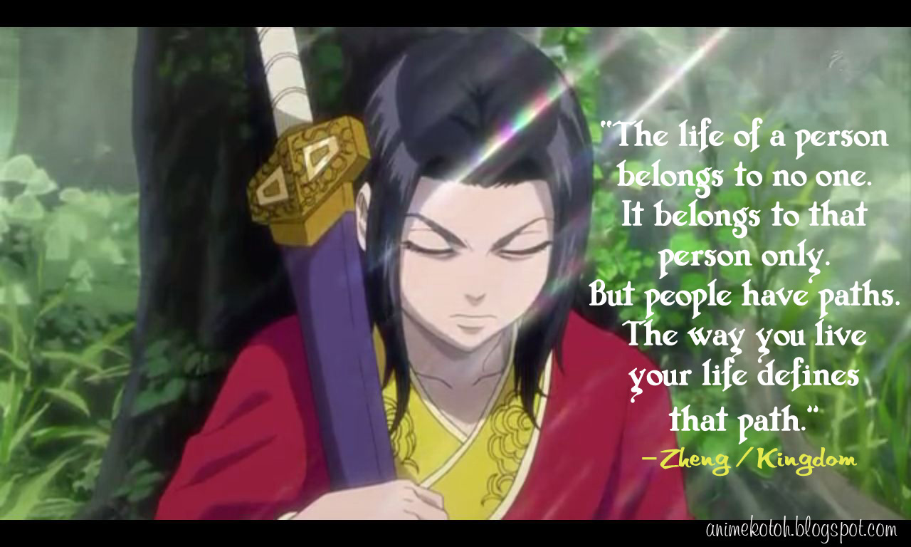 20 Amazing Quotes From Kingdom  Indian Anime Network