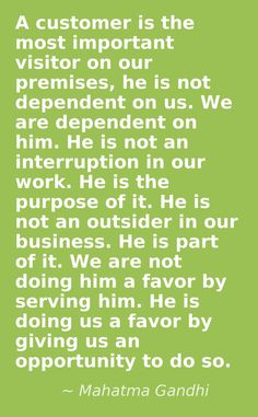 Gandhi Customer Service Quotes Sayings. QuotesGram Gandhi Customer Service Quotes Sayings. QuotesGram
