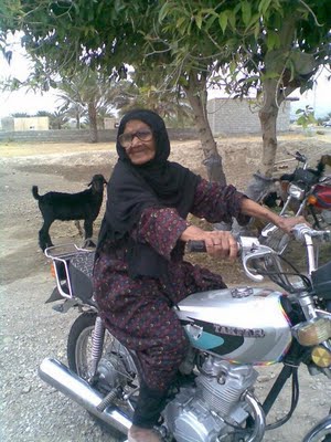 Old woman riding best sale
