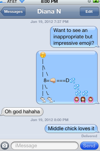 Dirty text message emoticons