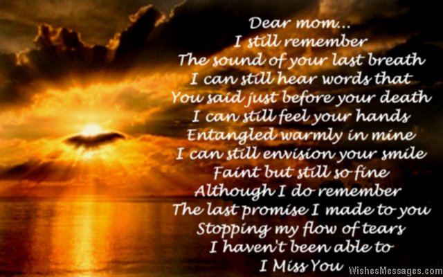 1835571785 Sad death poem to mom from daughter or son