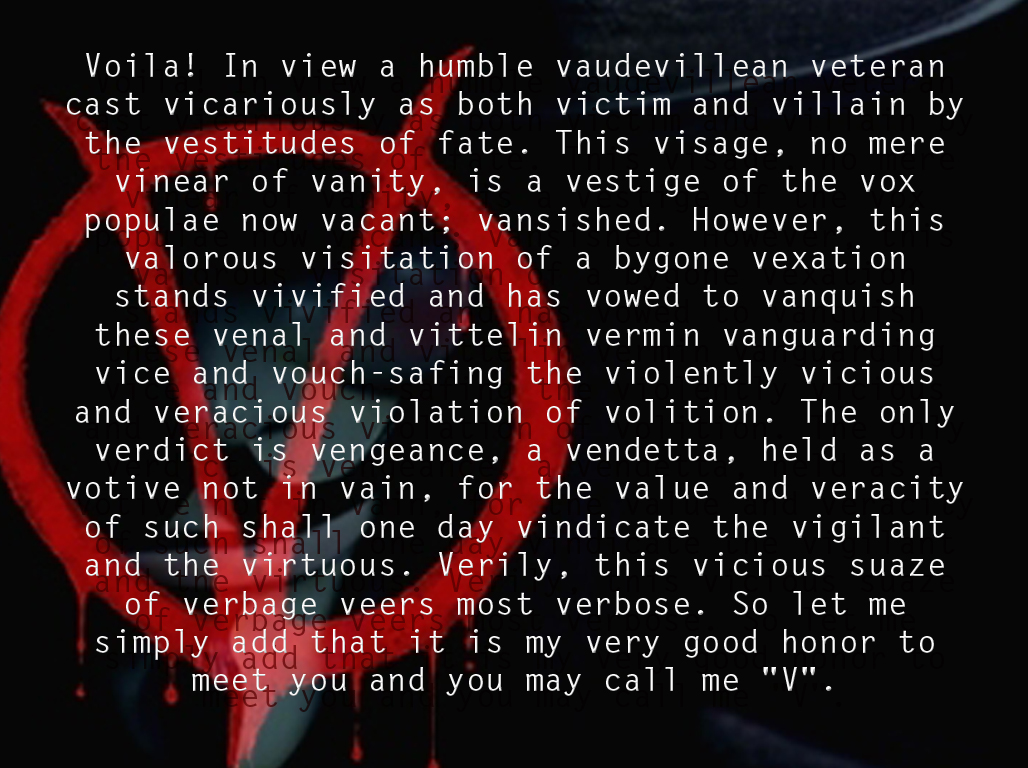 V For Vendetta Speech Quotes QuotesGram V For Vendetta Speech Quotes QuotesGram