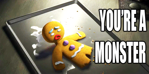 pic Do U Know The Muffin Man Gif gingy from shrek quotes memes quotesgram