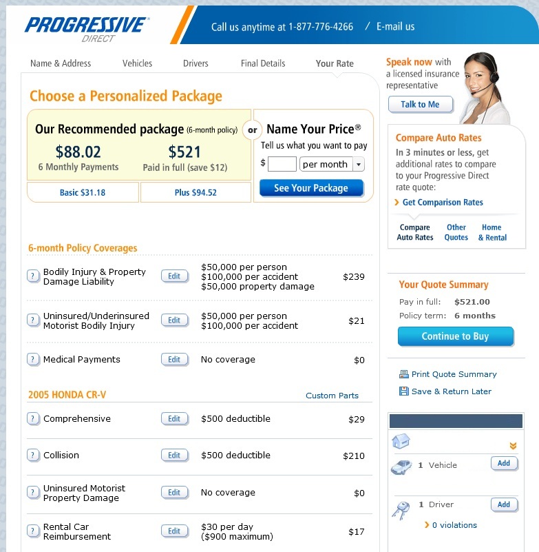 Example Car Insurance Quotes Progressive. QuotesGram