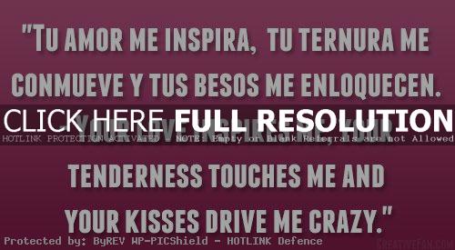 Cute Love Quotes In Spanish. QuotesGram