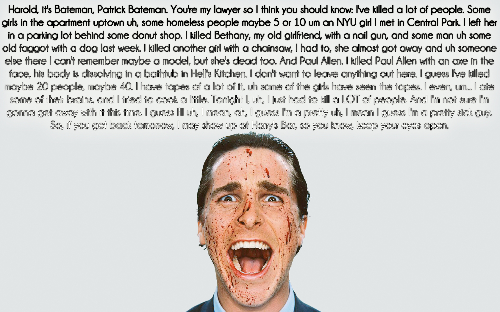 American Psycho Movie Quotes QuotesGram
