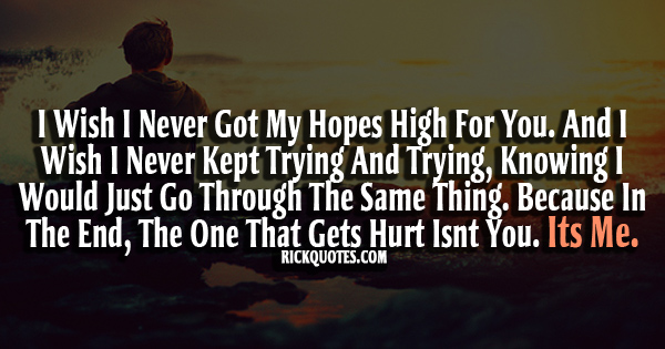 Quotes About Hurting The One You Love. QuotesGram