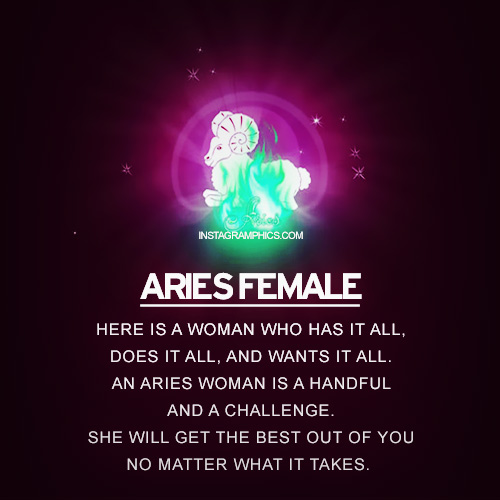 Who are female Aries attracted to?