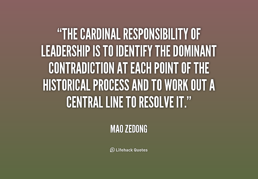 Responsibility Leadership Quotes. QuotesGram