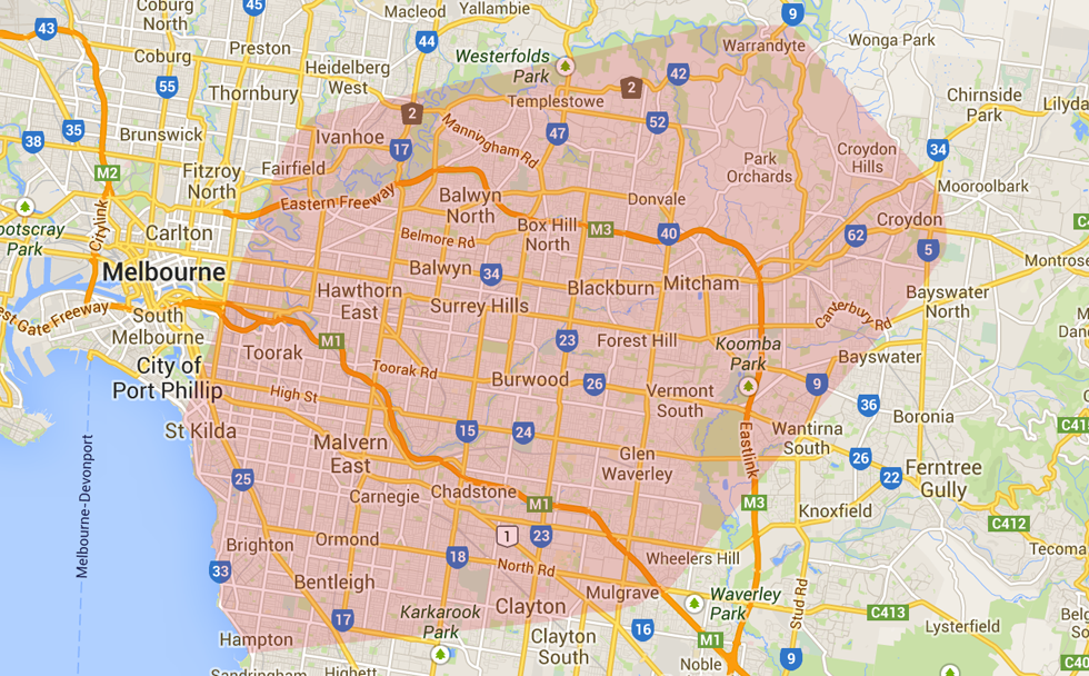 Bayside Suburbs Melbourne Map Suburbs Quotes. Quotesgram