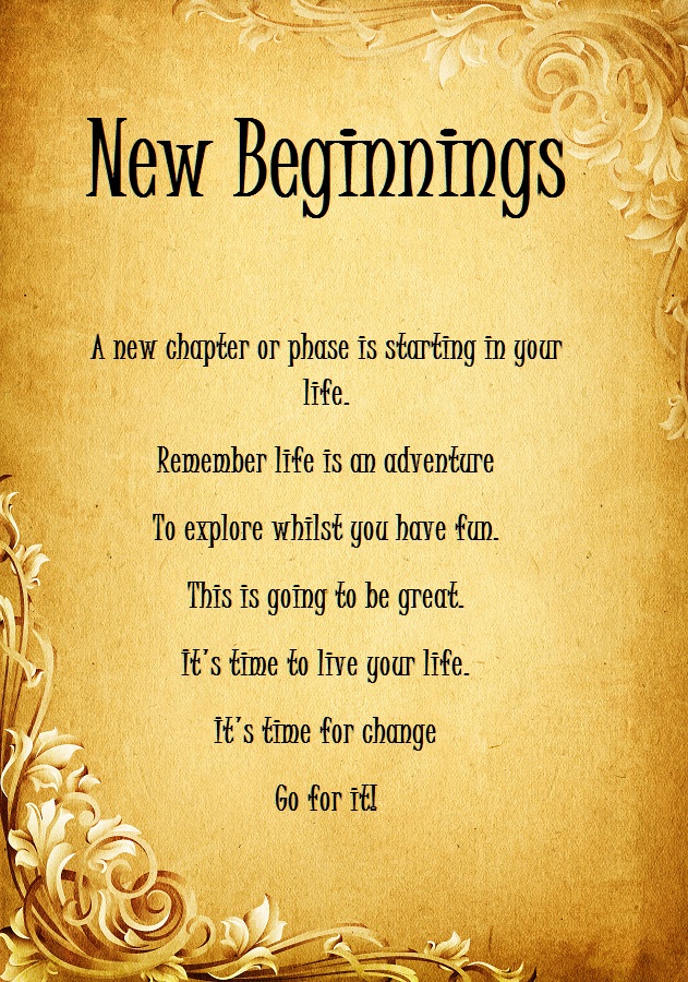 starting a new journey message