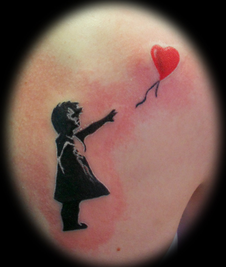Girl with Red Balloon  Banksy tattoo  rBanksy