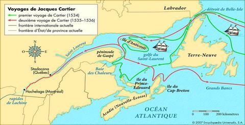 the route of jacques cartier