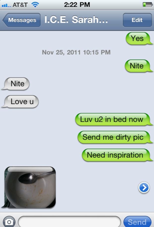 Talking dirty to my boyfriend texting