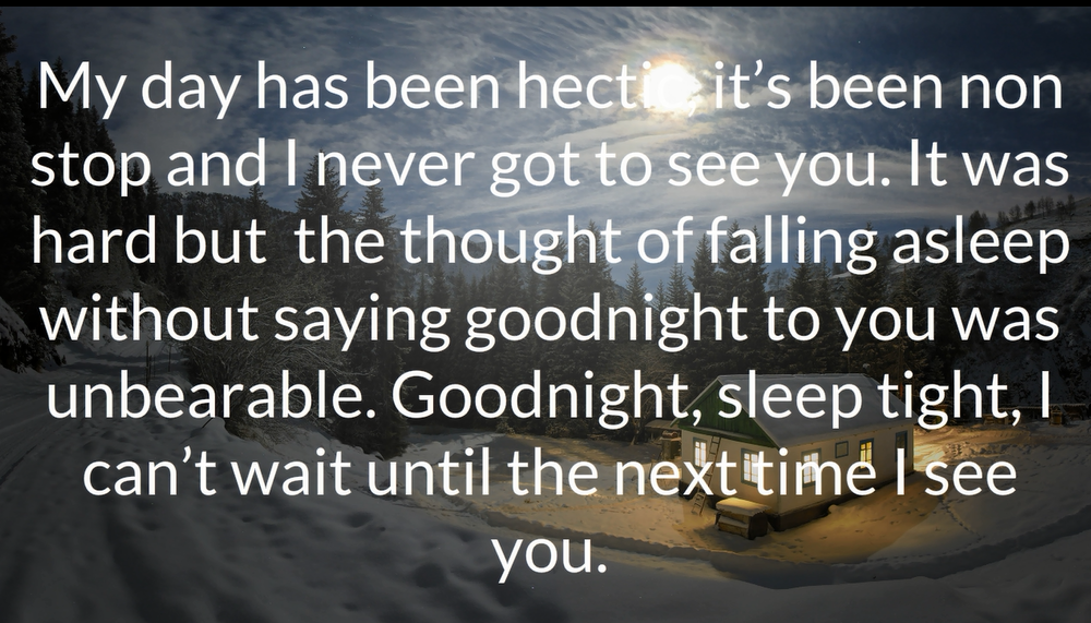 Night romantic quotes gud 60+ Cute