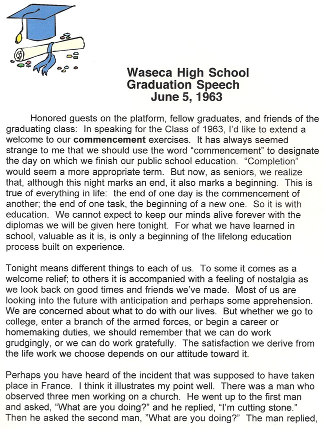 Graduation Speech Quotes QuotesGram