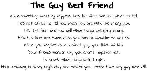 Guy friend best a need A Letter