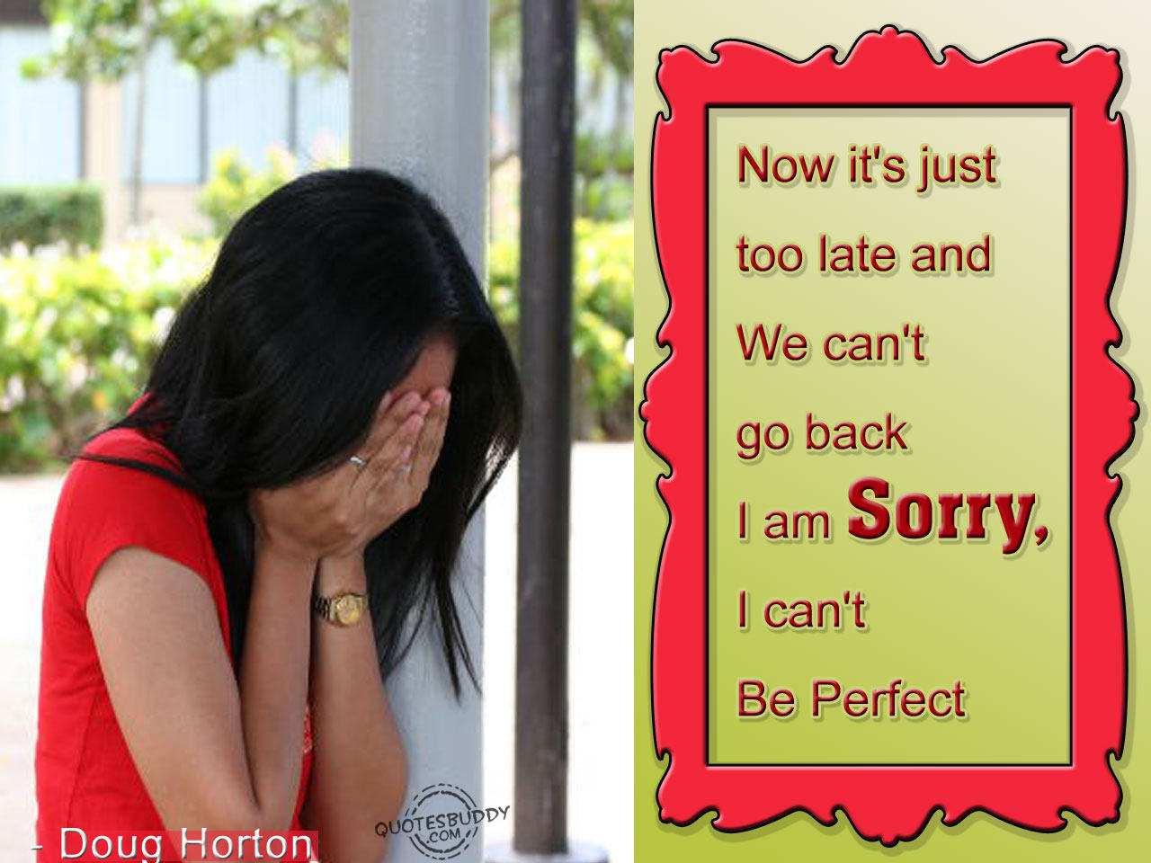 Quotes About Saying Sorry To A Girl. QuotesGram