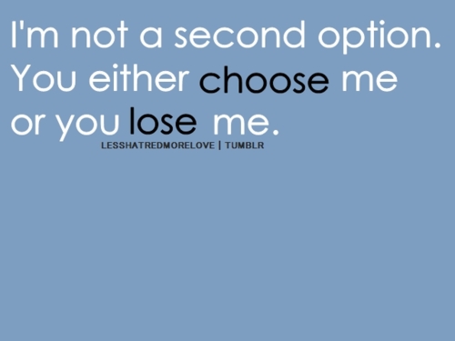 Second Option Quotes Quotesgram Second Option Quotes Quotesgram