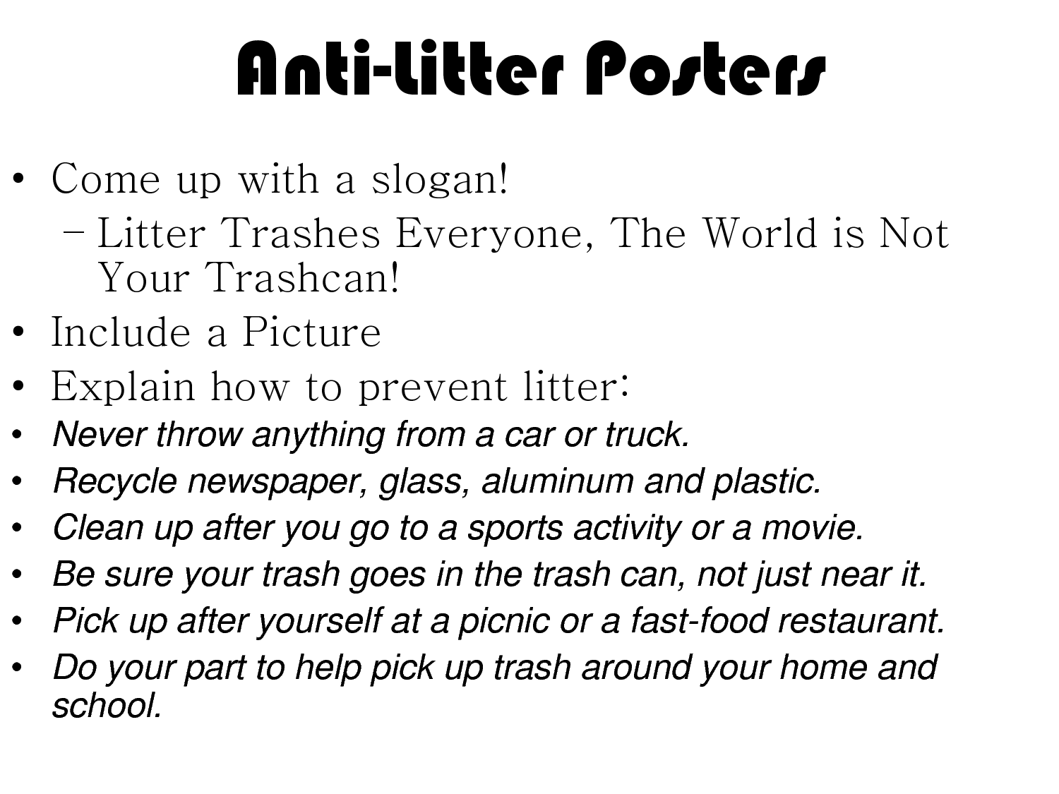 Quotes Against Littering QuotesGram
