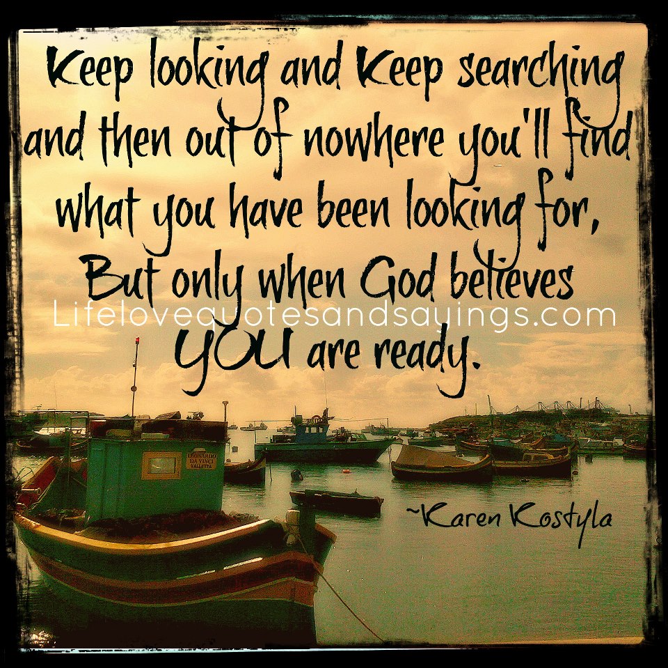 You Keep Looking
