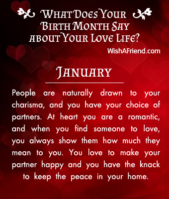 Your you about birth month what says What Your