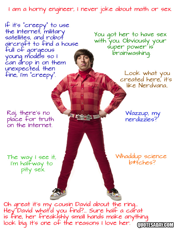 Howard Big Bang Theory Quotes. QuotesGram