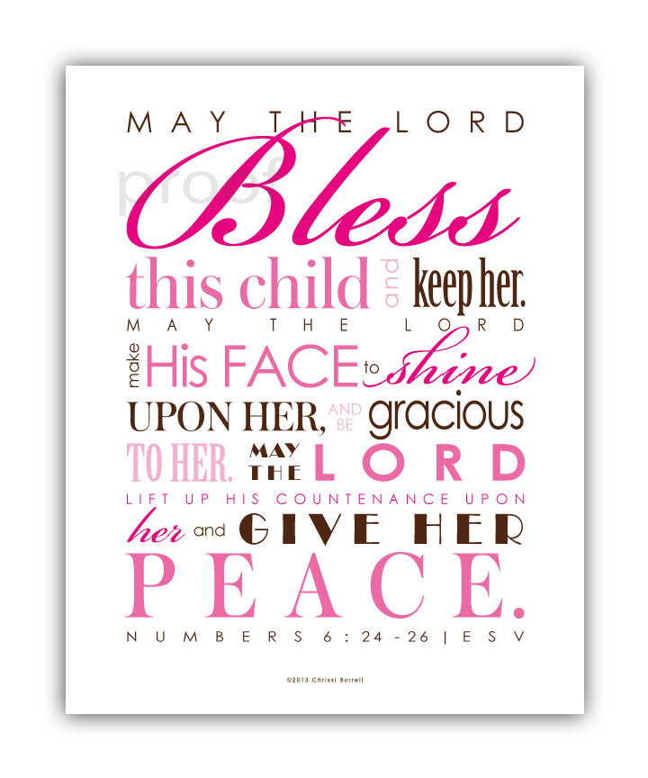 christening blessing for baby