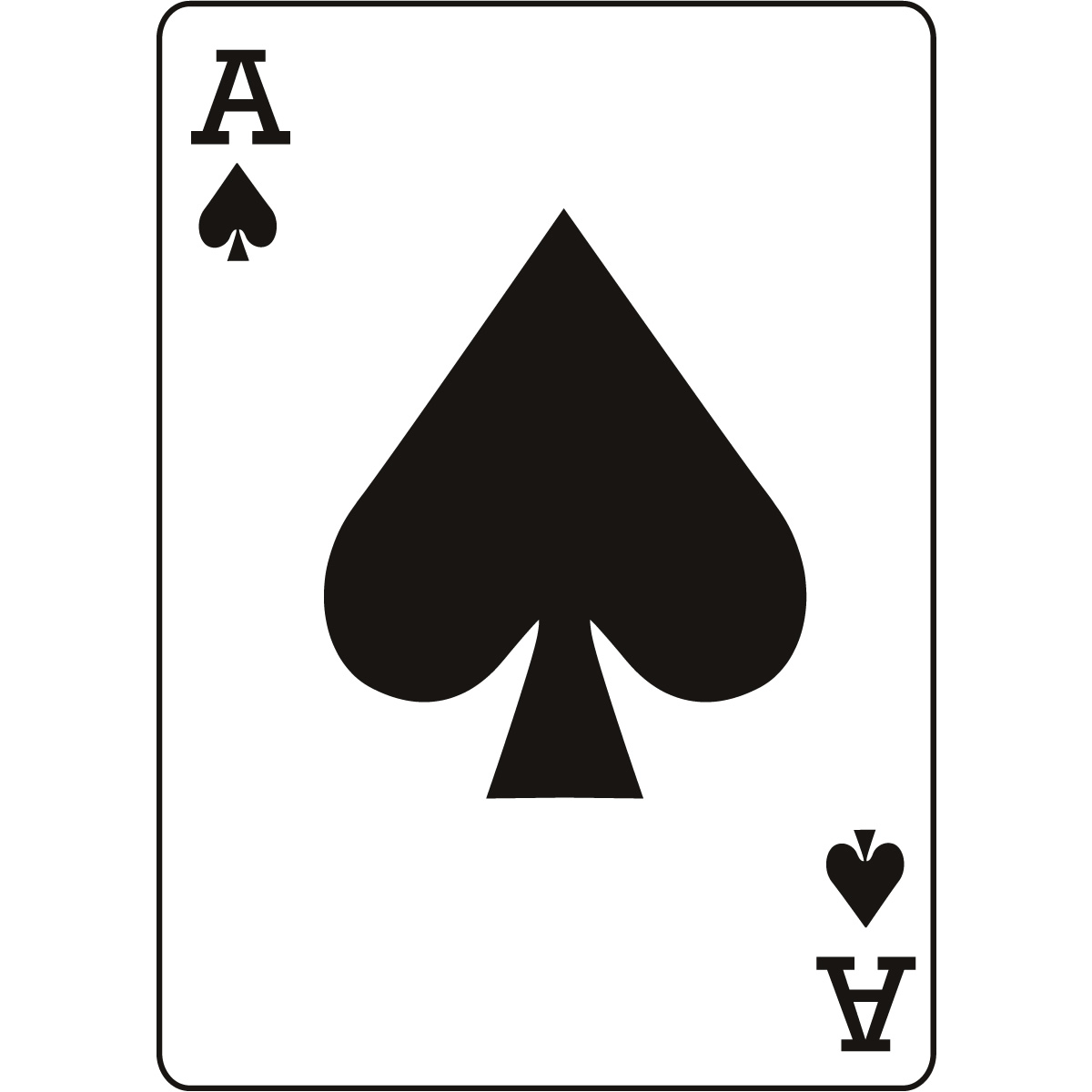 1012114297 Ace of Spades Cards Wall Art Stickers 98