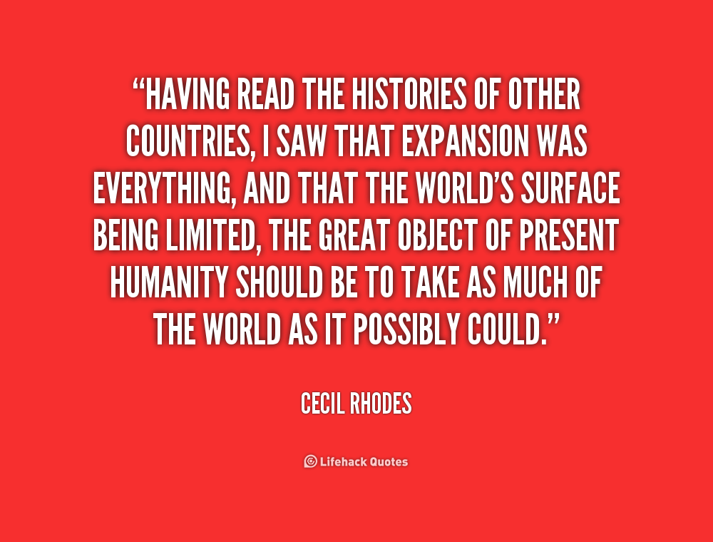 Cecil Rhodes Quotes. QuotesGram