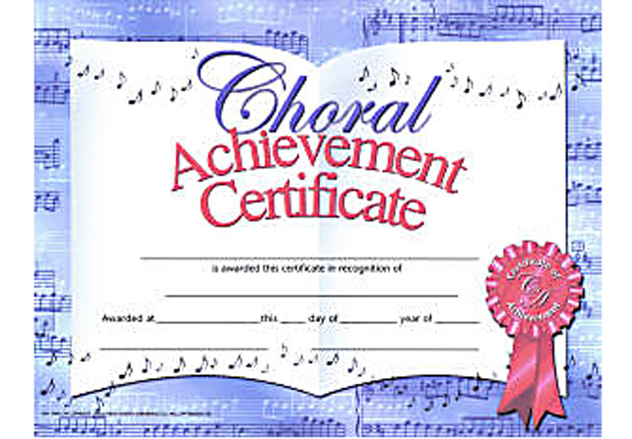 sample certificate beauty Choir QuotesGram Quotes. Appreciation