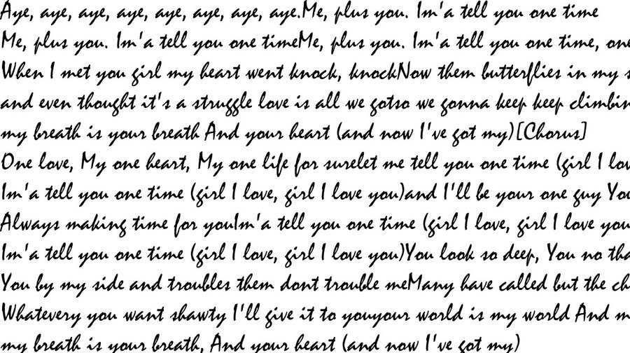 Justin Bieber - One Time. [Lyrics] 