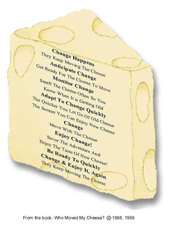 Who Moved My Cheese Quotes. QuotesGram